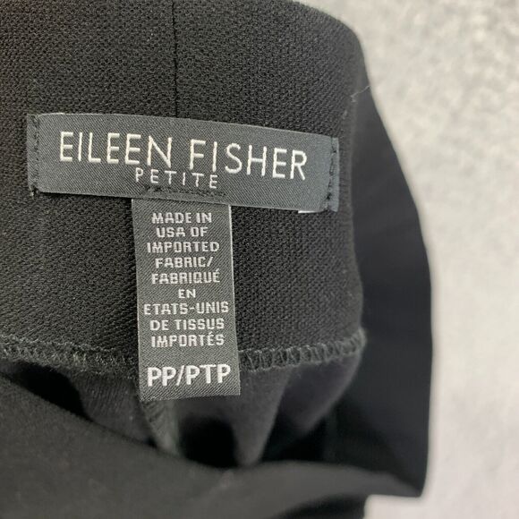Eileen Fisher Womens Dress Pants Size 2/4 PP Black Leggings Business Office - Picture 9 of 12